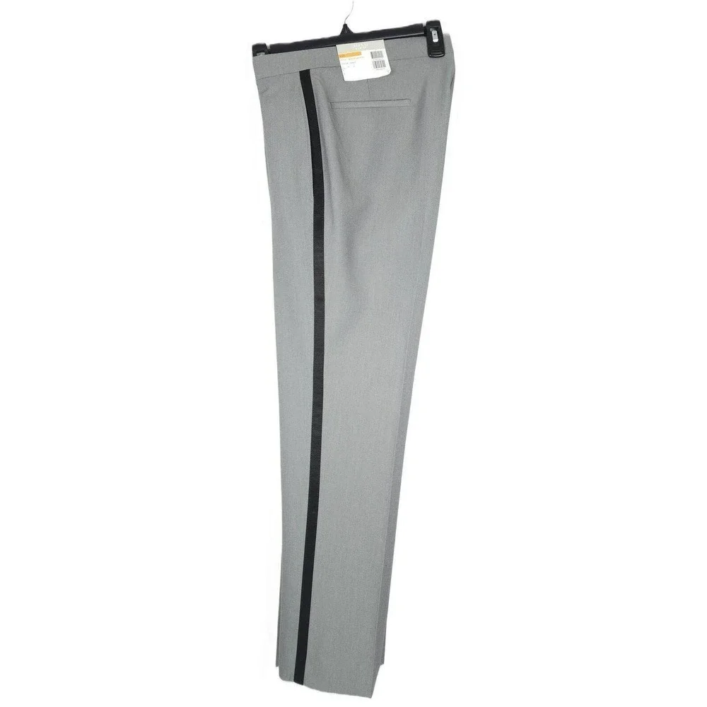 Alfani Mens Slim Fit Tuxedo Dress Pants 30x30 Grey Black Stretch AlfaTech NWT